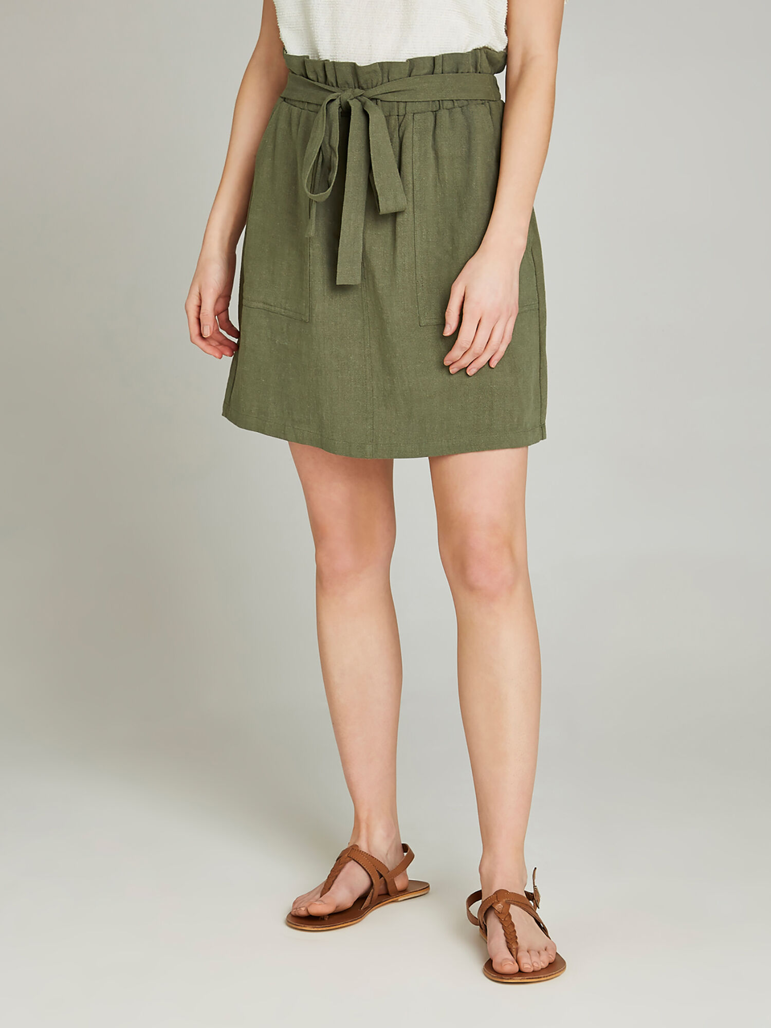 Paperbag online linen skirt