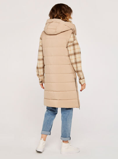 Longline Hooded Gilet