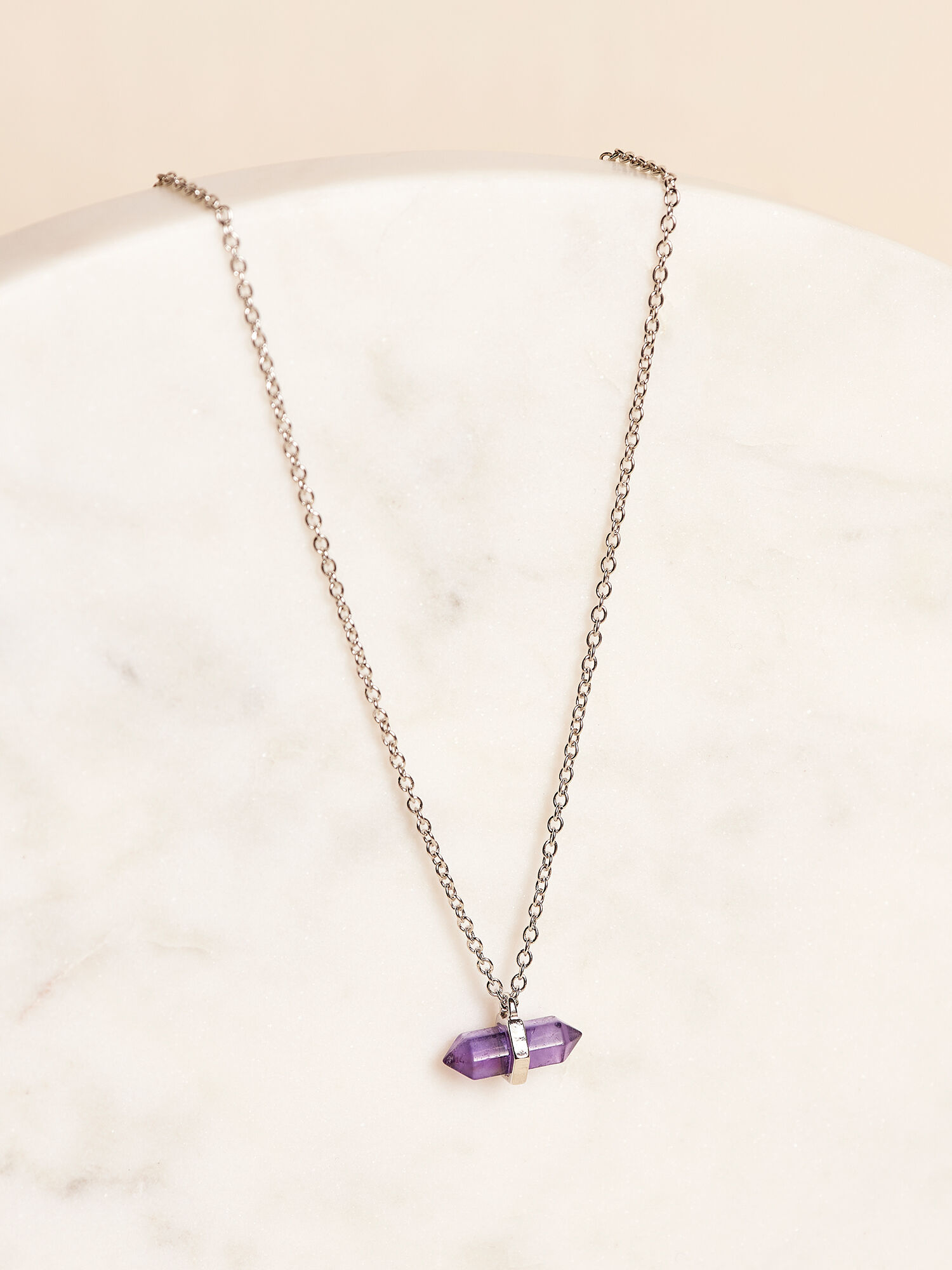 Kendra scott amethyst necklace silver sale