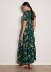 Watercolour Floral Maxi Dress, Green, large