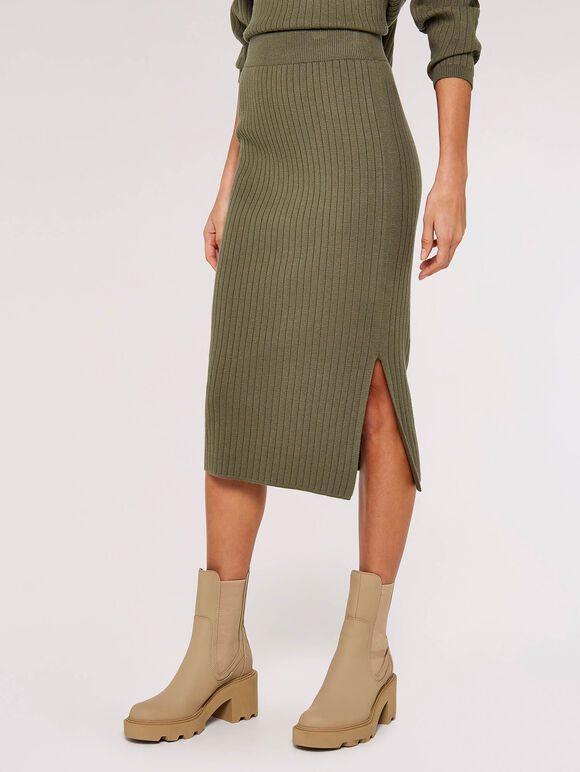 Khaki Skirt Co-ord, , large