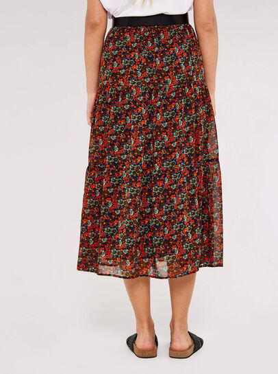Pansy Ditsy Tiered Skirt