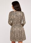 Snake Print Dress, Stone, large