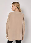 Pearl Gemstone Embellished Jumper, Brown, large