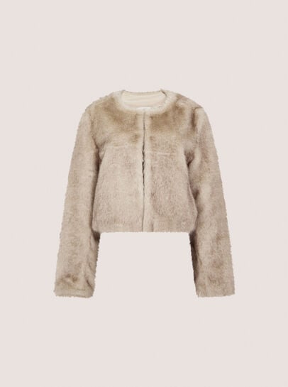 Luxe Faux Fur Cropped Jacket