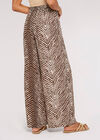 Zebra Palazzo Trousers, Brown, large