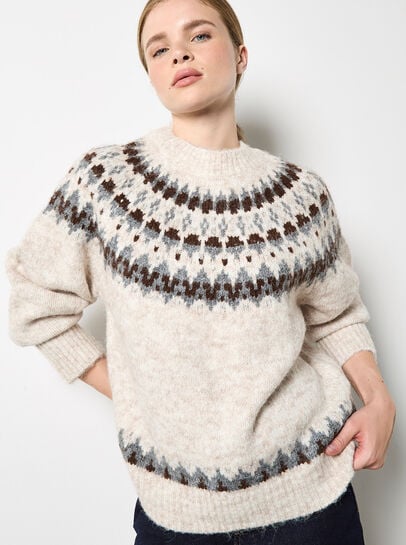 Fair Isle Fluffy Jumper
