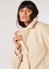 Longline Borg Teddy Coat, Stone, large