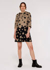Gradient Stars Border Dress, Stone, large