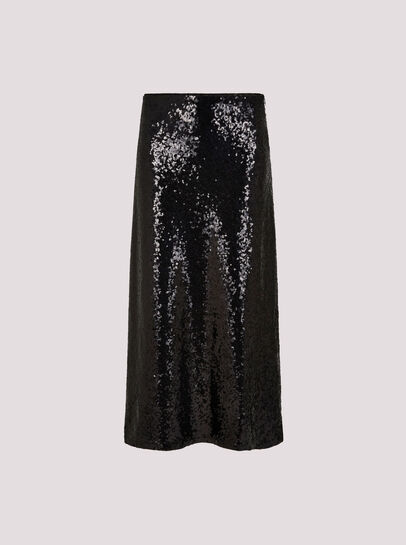 Sequin Bias Cut Midaxi Skirt