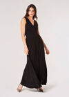 Robe Maxi Plissée Sparkle, Noir, grand