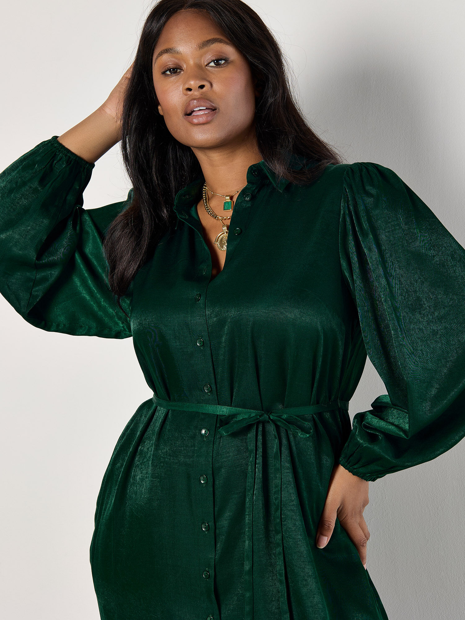 Robe chemise midi shop