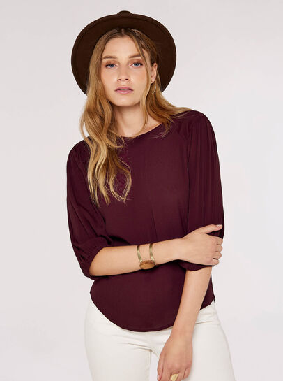 Puff Sleeve Jersey Top