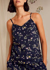 Botanical Print Cami Top, Navy, large