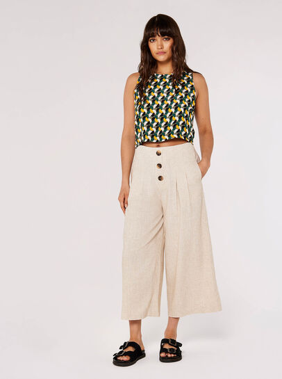 Linen Mix Culotte 