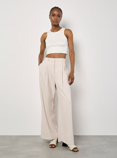 Racer Knitted Crop Top