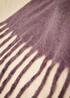 Soft Boucle Tassel Scarf, Purple, large