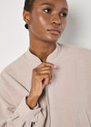 Soft Tailored Bomber Jacket, Stone, large