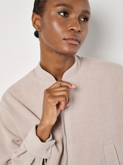 Soft Tailored Bomber Jacket