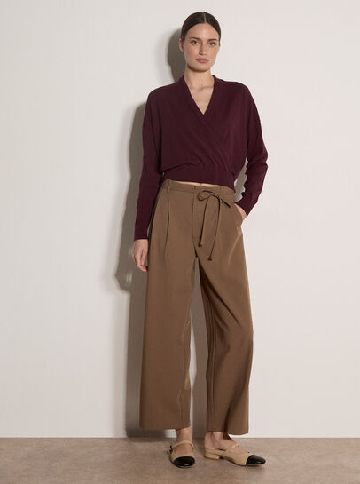 Soft Fine Knit Wrap Jumper
