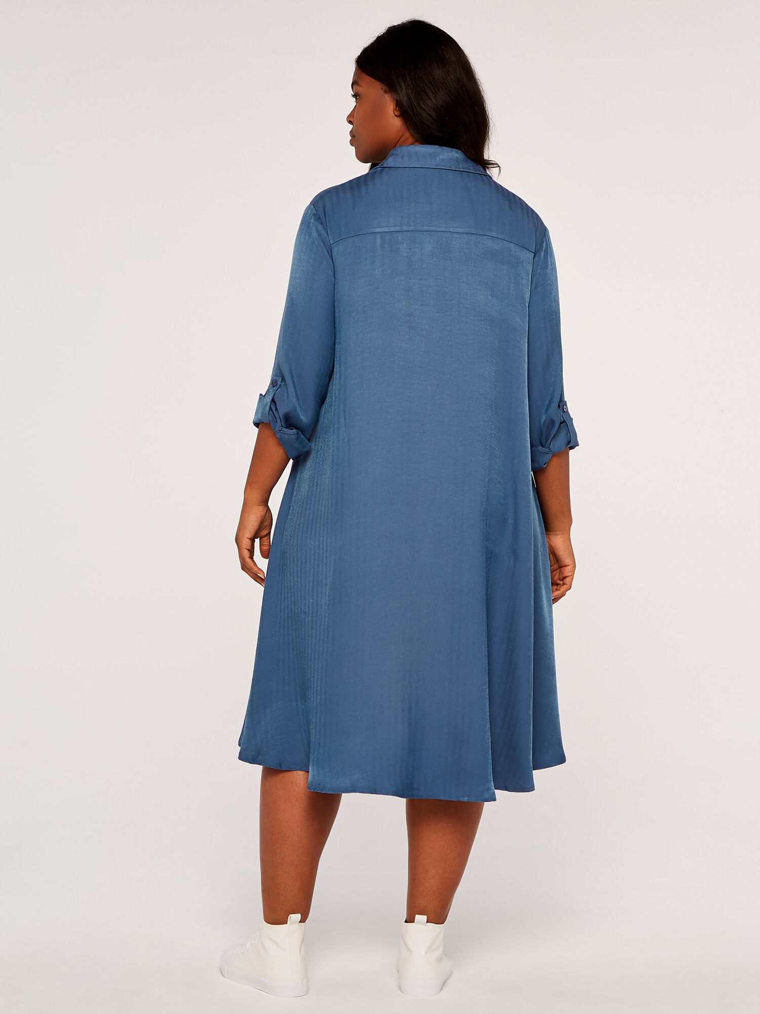 Curve Twill Shirt Dress | Apricot UK
