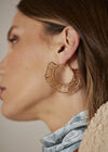 Gold Tone Wire Hoop Earrings, Assorted, large