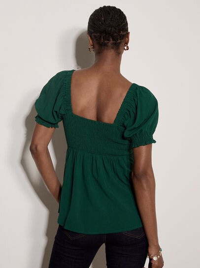 Tie Front Milkmaid Top