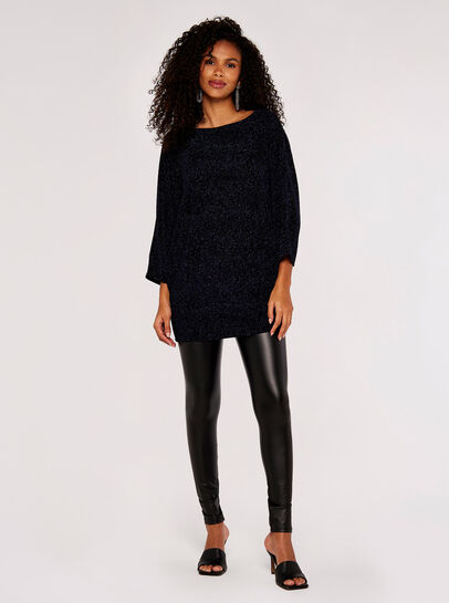 Metallic Swirl Batwing Top
