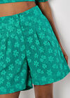 Daisy Mesh Shorts, Green, large