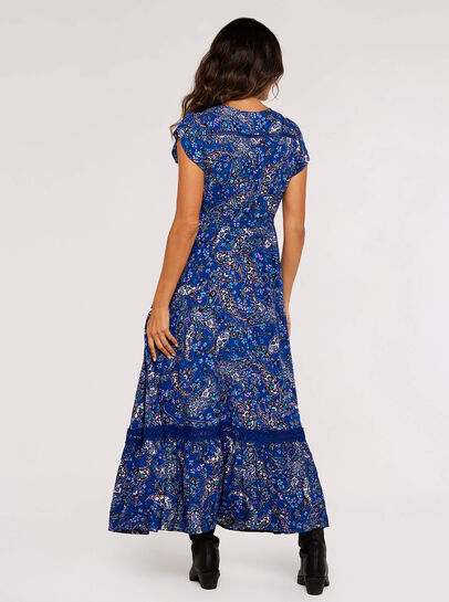 Painterly Paisley Maxi Dress