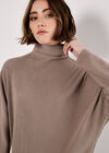Ribbed Cocoon Mini Dress, Grey, large