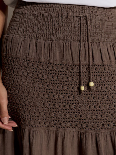 Crochet Tiered Maxi Skirt