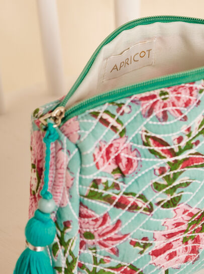 Floral Quilted Pouch