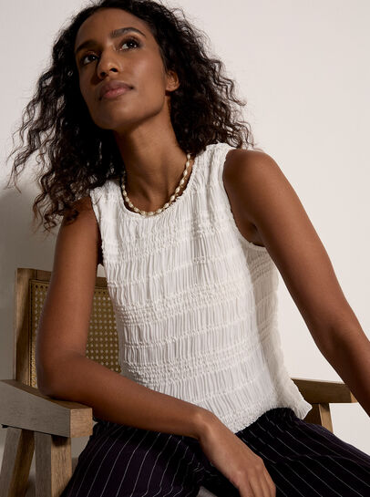 Crinkle Ruffle Chiffon Top