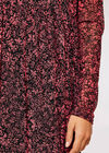 Floral Print Midi Dress, Coral, large