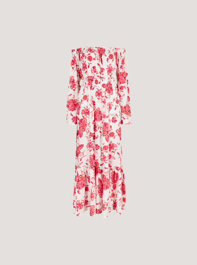 Floral Bardot Maxi Dress