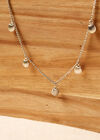  Shell Chain Necklace, Grey, large