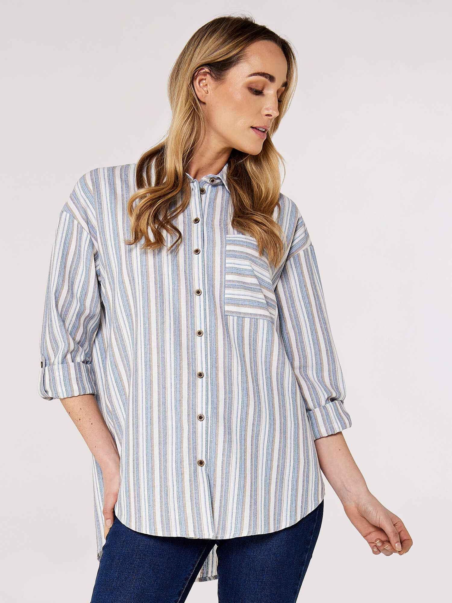 売れ筋商品|||パクト カットソー トップス レディース Women's Cotton Sunset Lightweight Cotton Oversized Shirt Del mar stripe Z Supply Del Mar Striped Shirt