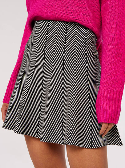 Chevron Rara Knitted Skirt