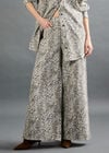 Zimi Wide-Leg Leopard Print Jeans, Grey, large