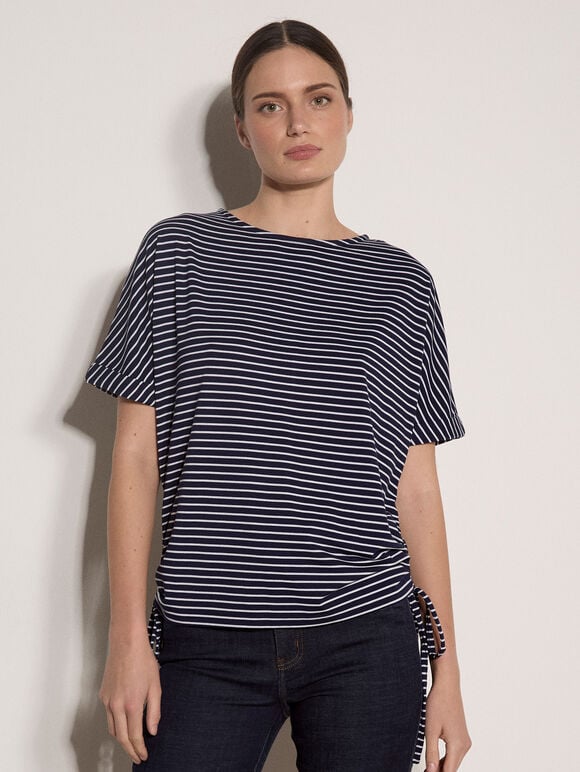 Jersey Stripe T-Shirt, White, large