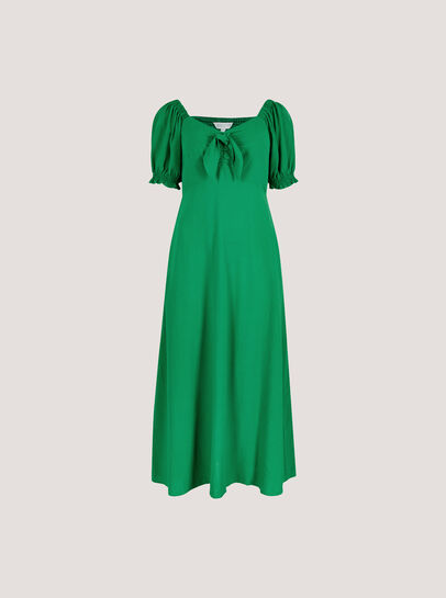 Tie Detail Milkmaid Midaxi Dress