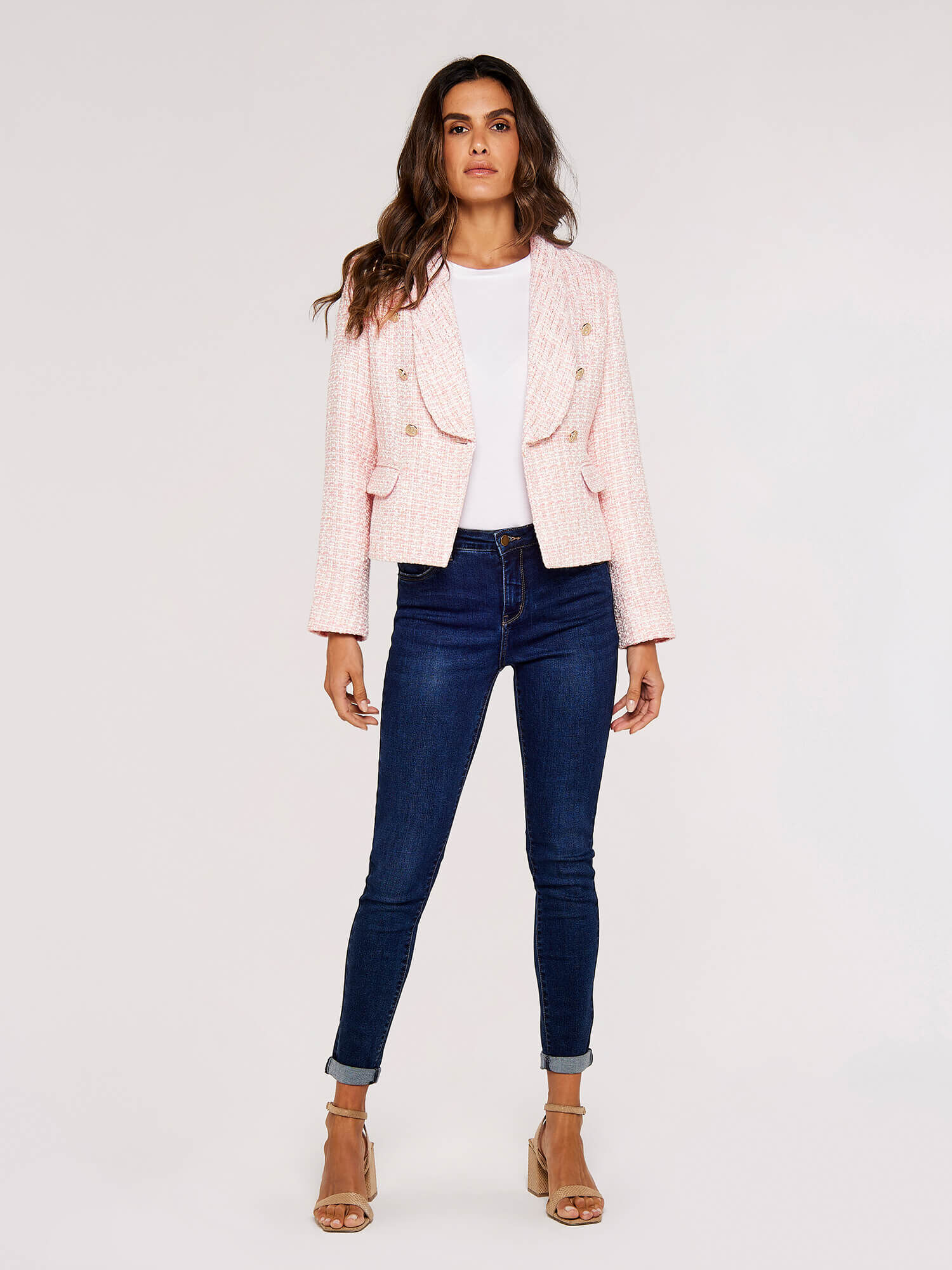 Tweed Cropped Blazer