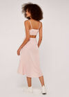 Gingham Flounce Dress, Pink, large