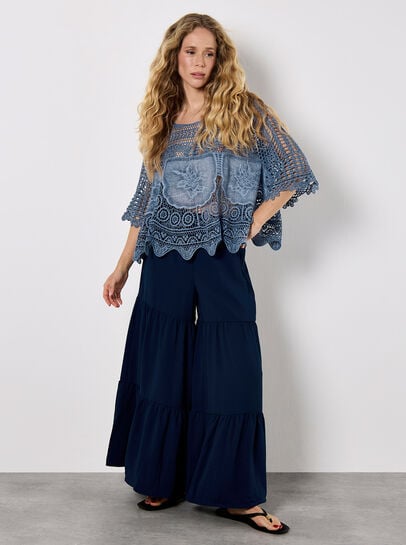 Crochet Rose Mesh Top