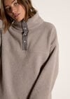 Soft Borg Fleece Jumper, Grey, large