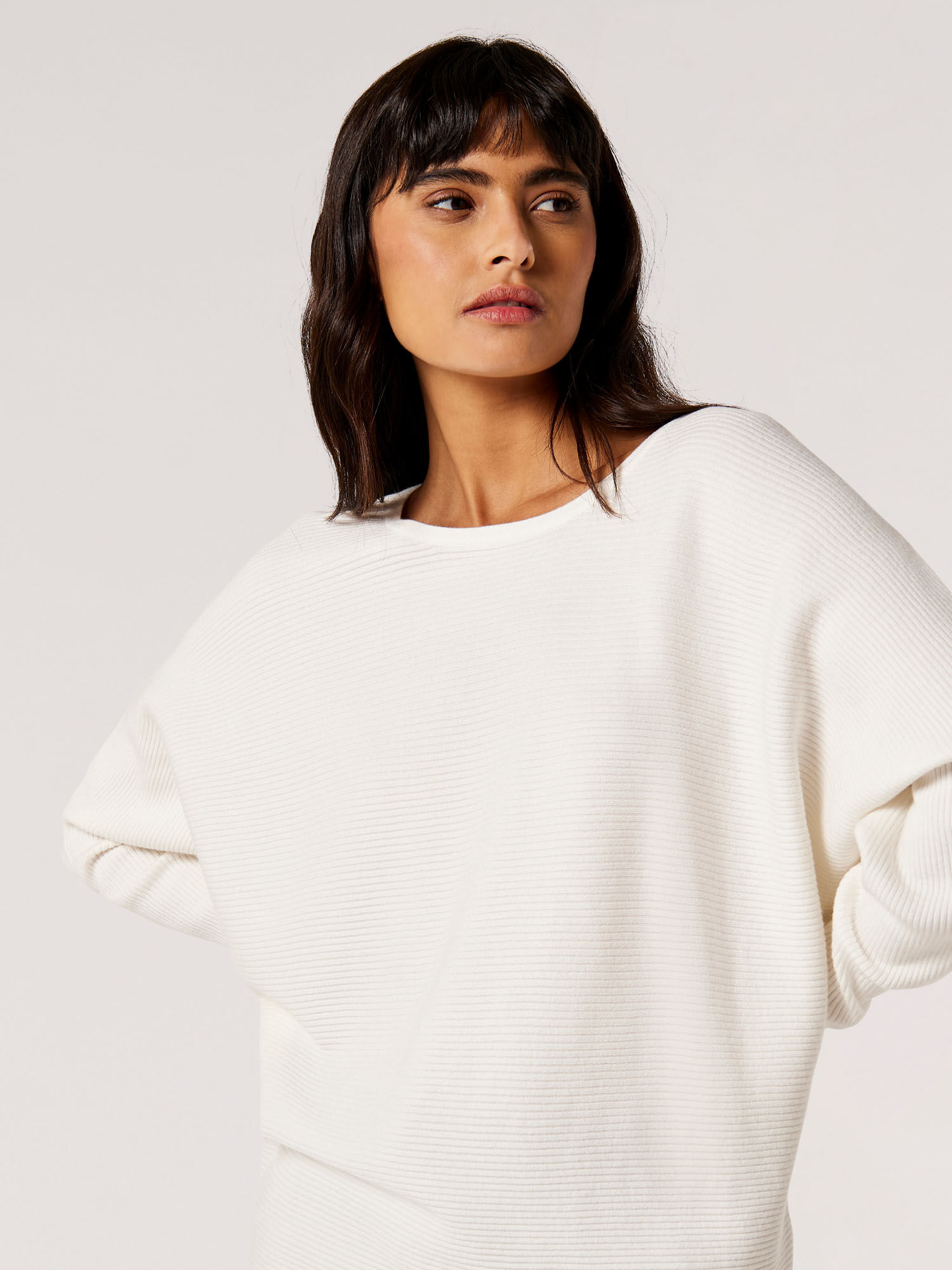 Cream ribbed jumper 2025