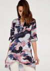Watercolour Disruption Tunic, Pink, large