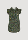 Floral Forest Top, Green, large