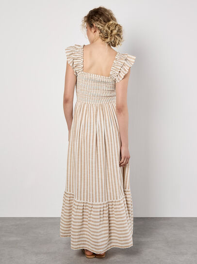 Stripe Sparkle Midi Dress